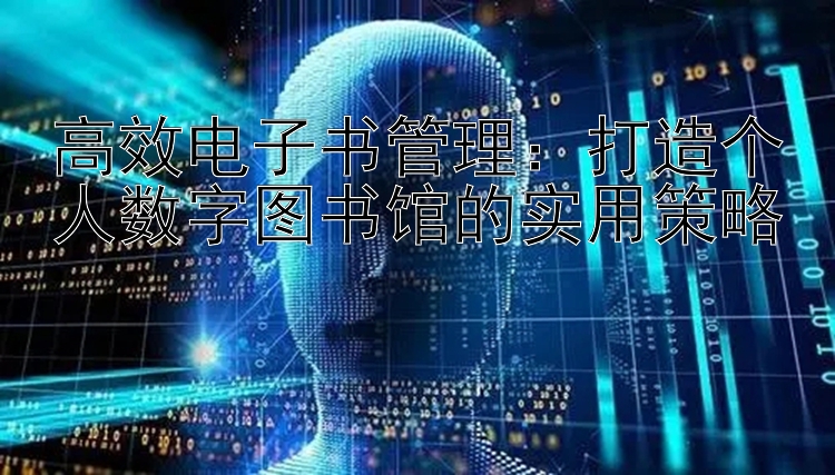 高效电子书管理：打造个人数字图书馆的实用策略