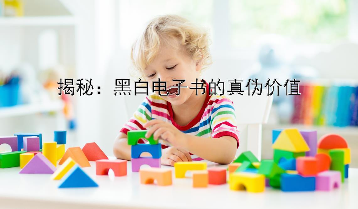 揭秘：黑白电子书的真伪价值