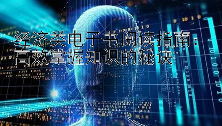 经济类电子书阅读指南：高效掌握知识的秘诀