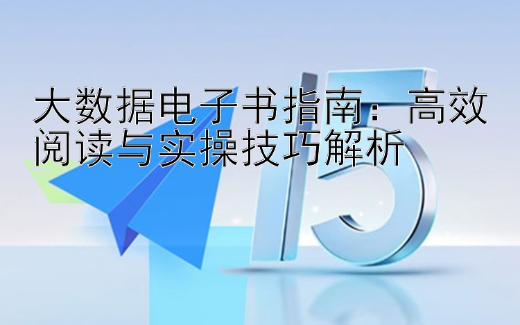 大数据电子书指南：高效阅读与实操技巧解析