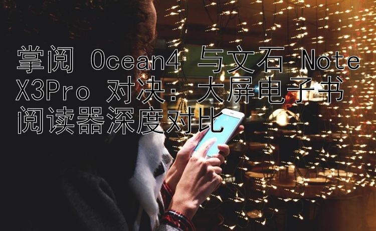 掌阅 Ocean4 与文石 NoteX3Pro 对决：大屏电子书阅读器深度对比